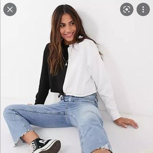 Top shop crop sweatshirt